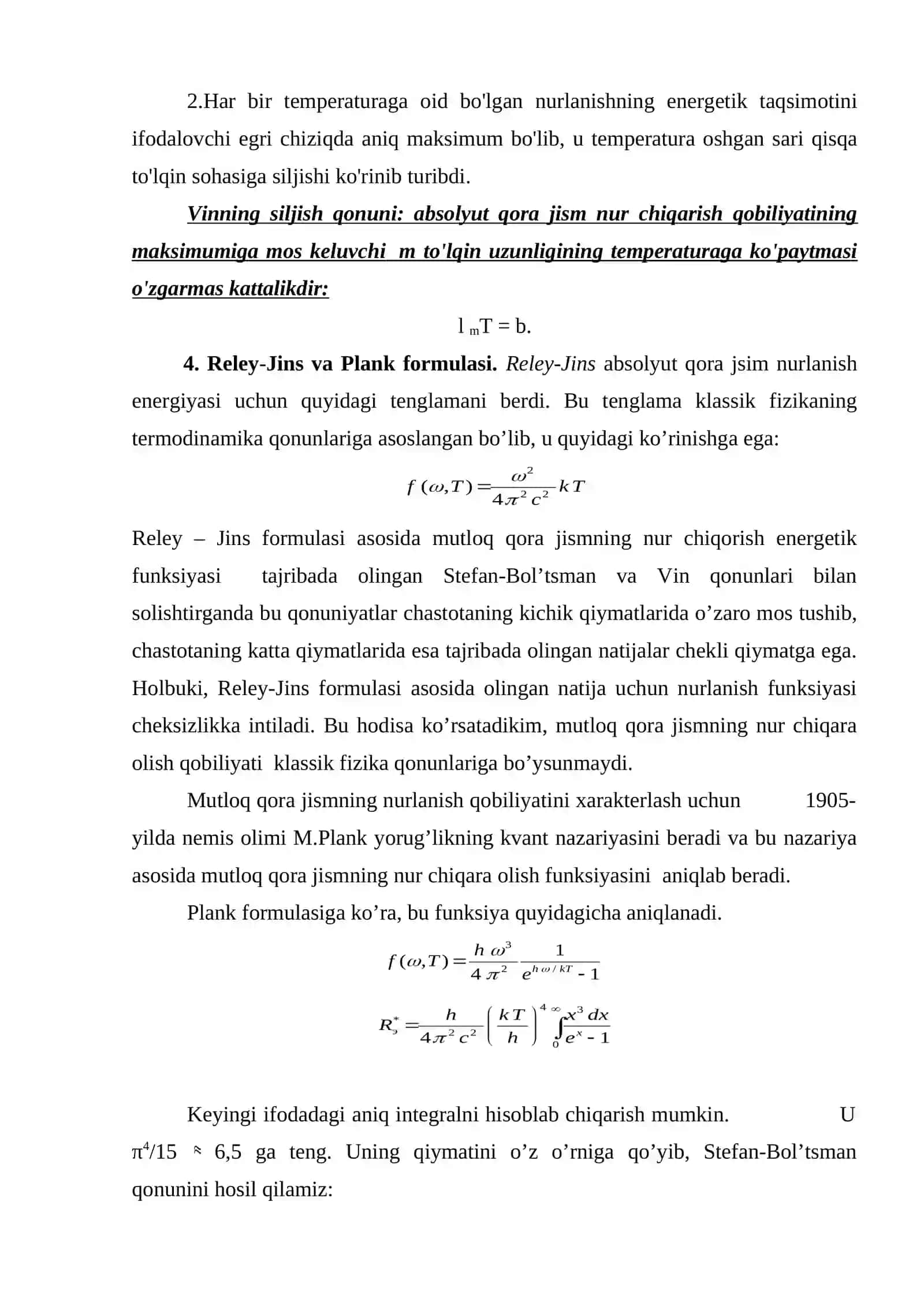 Issiqlik nurlanishi 4