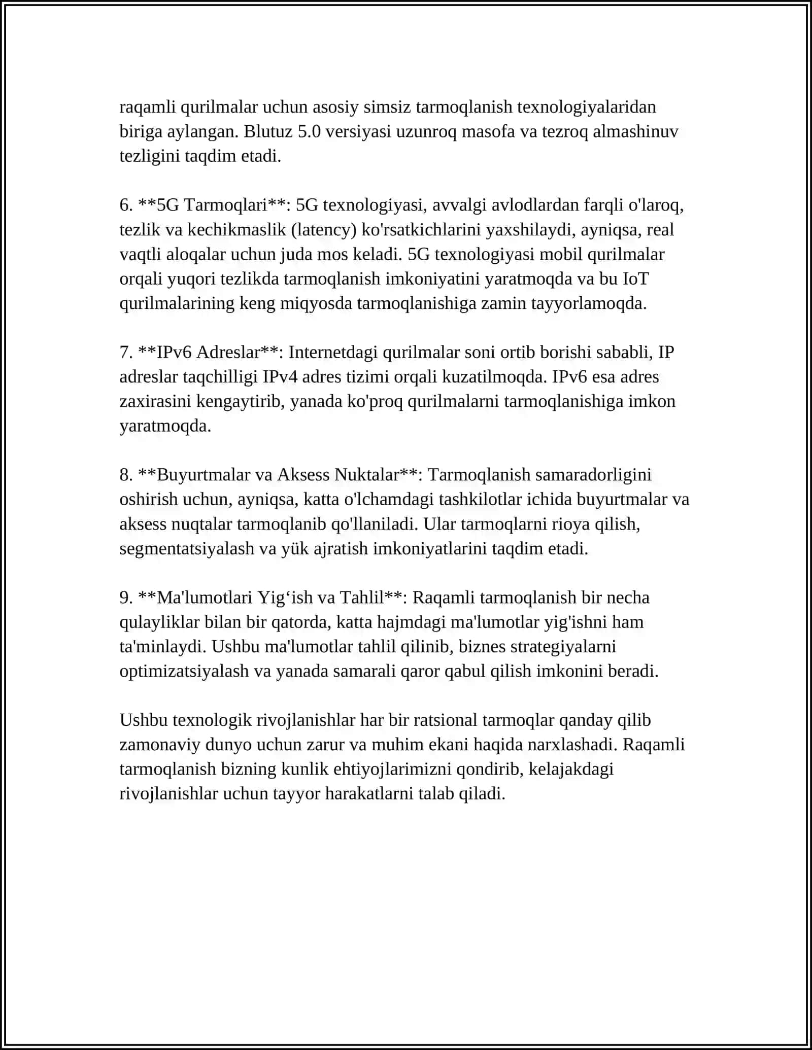 RAQAMLI QURILMALARNI PLATALARGA JOYLASHTIRISH 4