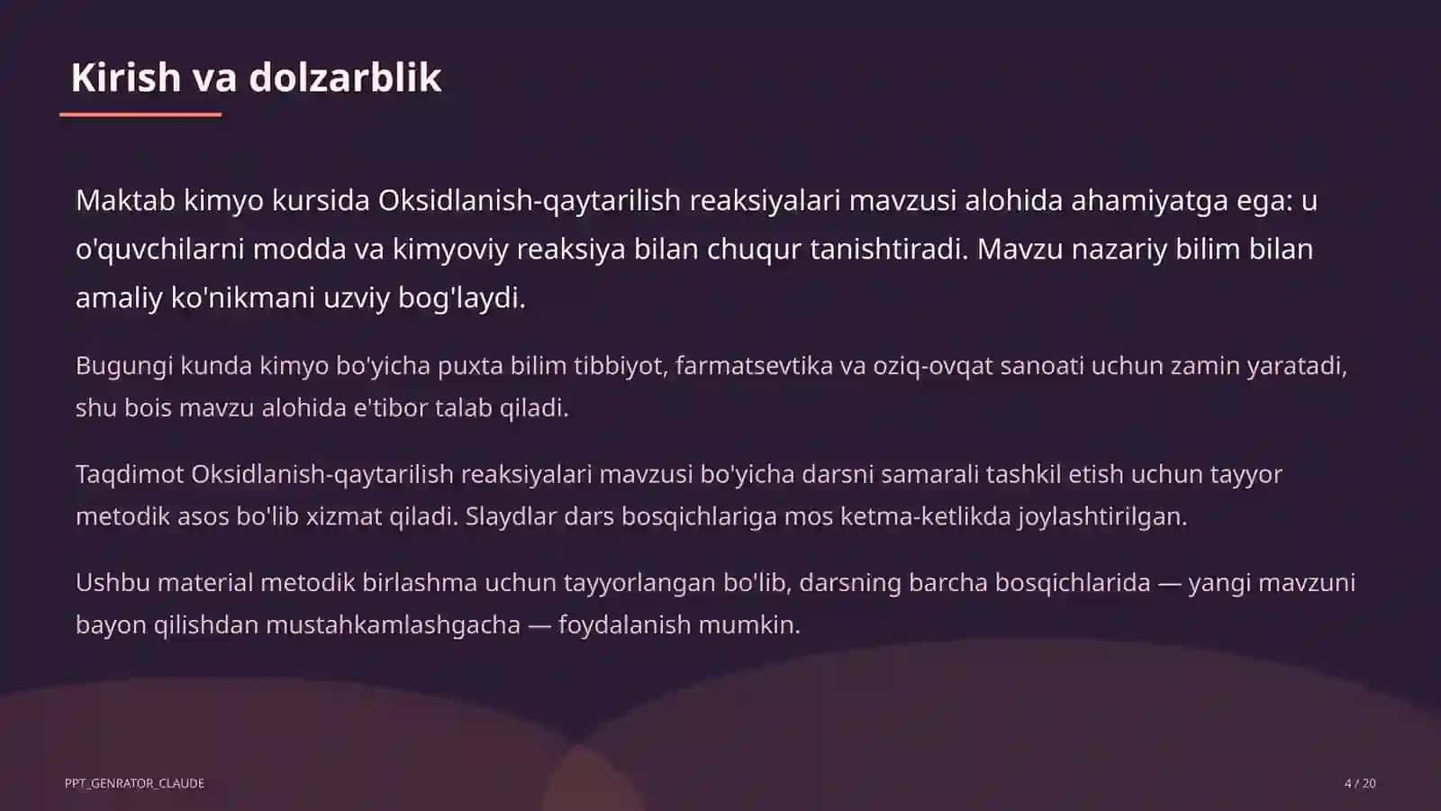 Oksidlanish-qaytarilish reaksiyalari (8-sinf) 4