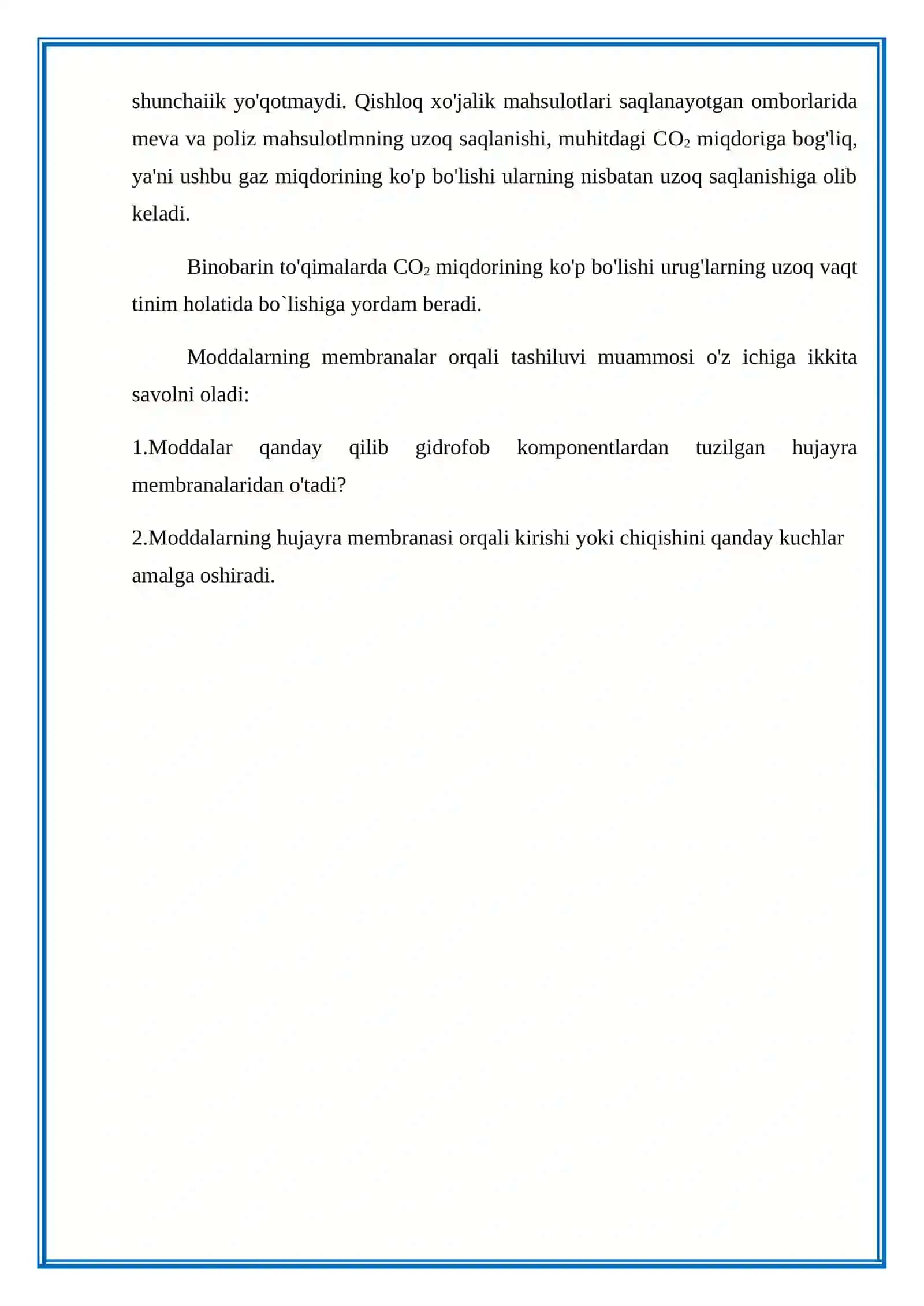 O`SIMLIKLAR FIZIOLOGIYASI 4