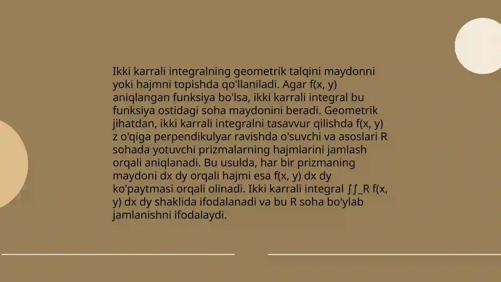 Ikki karrali integral 4