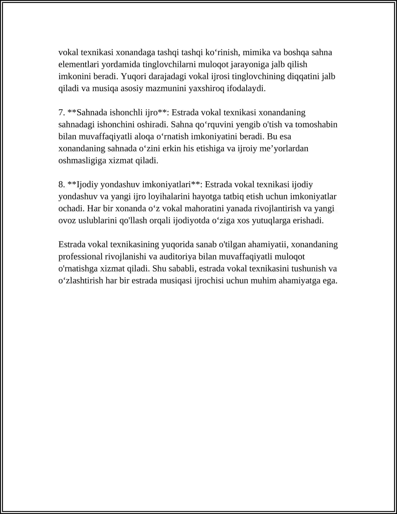 Estrada Ijrochiligidagi Ovoz Tayanchi va Nafas Usullari 4