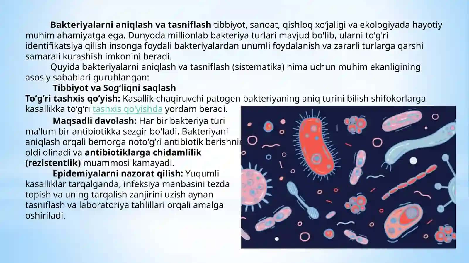 Bakteriyalarni  “Berji” aniqlagichi 4