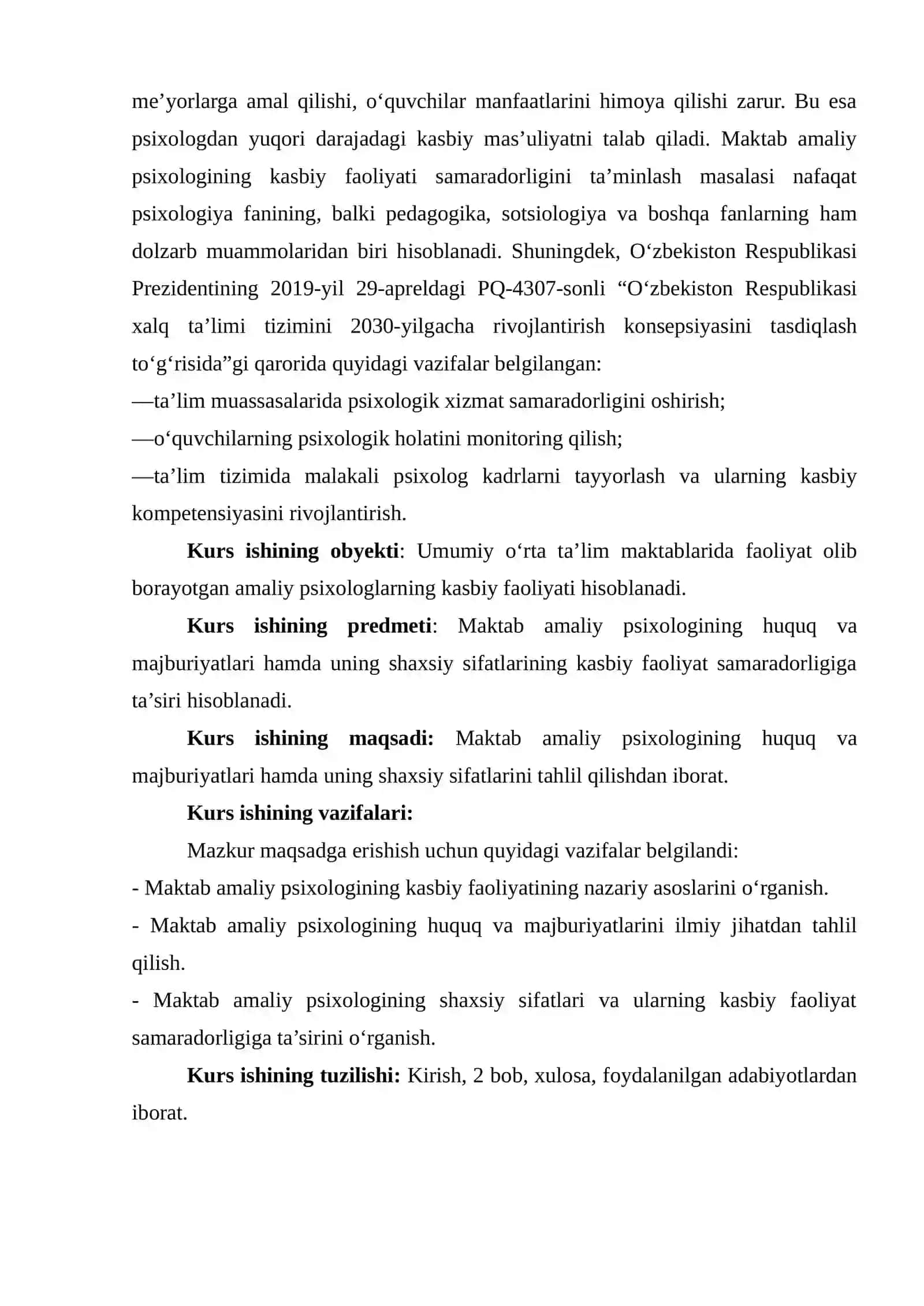 PSIXOLOG ISH JOYINI TASHKIL KILISH: PSIXOLOGIK KABINET, USUL VA USLUBLAR, IJTIMOIY VA TESHKILIY-METODIK XUJJATLAR 4