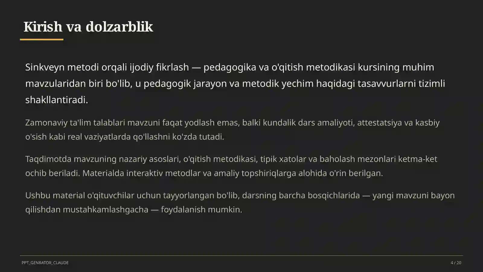 Sinkveyn metodi orqali ijodiy fikrlash 4