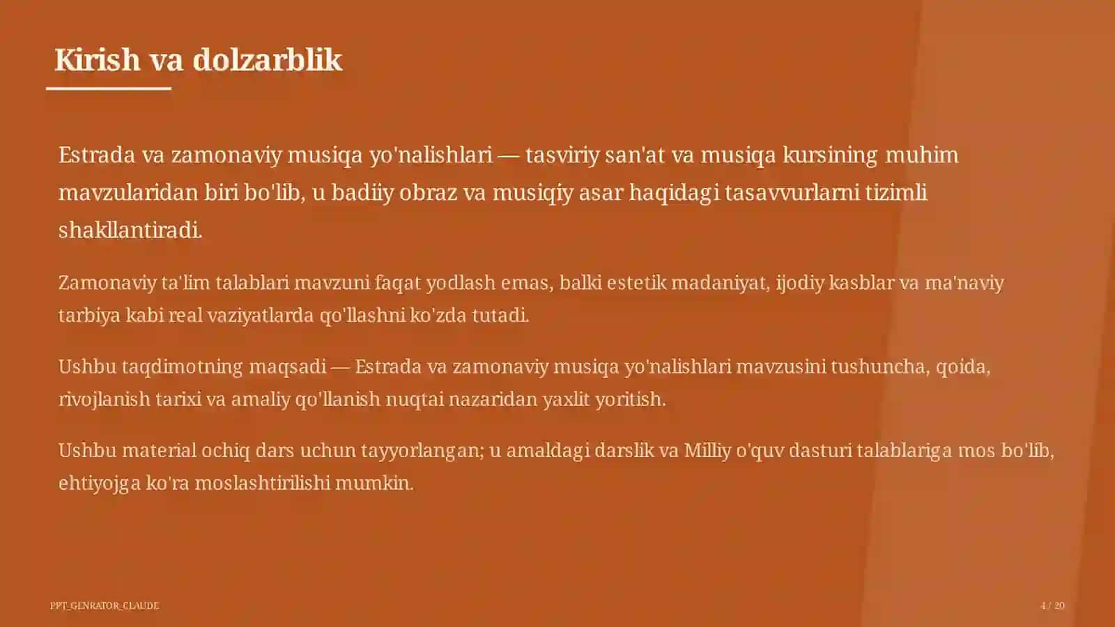 Estrada va zamonaviy musiqa yo'nalishlari (7-sinf) 4