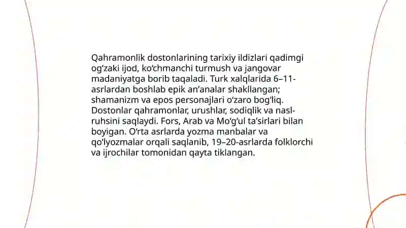Qahramonlik dostonlari 4
