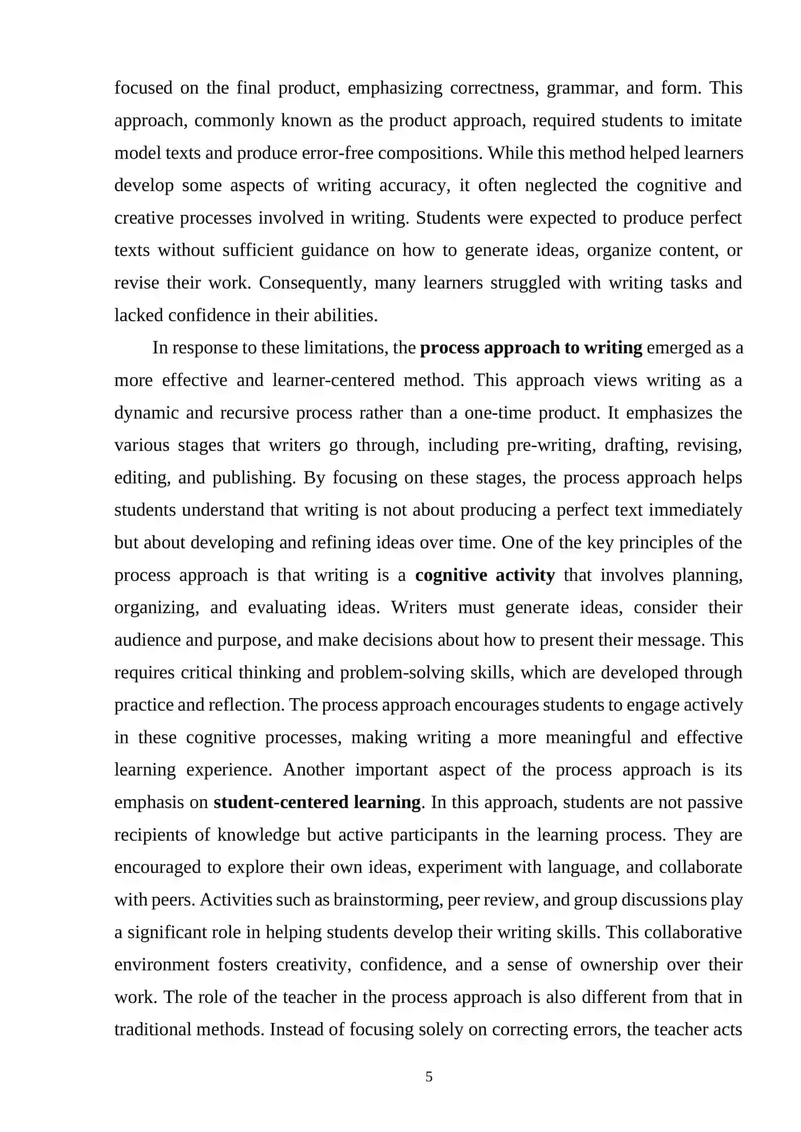 Developing Written Communication through the Process Approach 4
