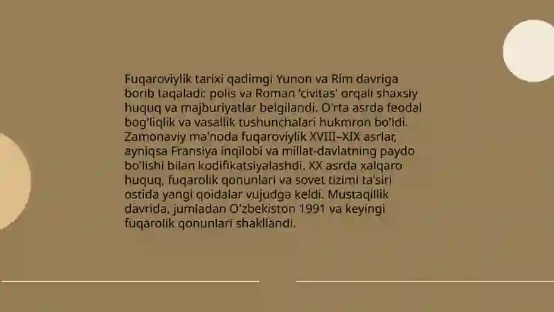 Fuqaroviylik tuwunchasi 4