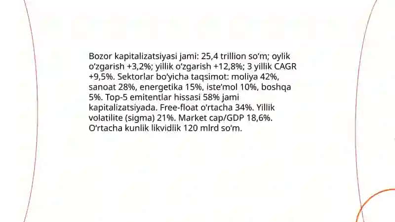 Qimmatli qog‘ozlar bozori statistikasi 4