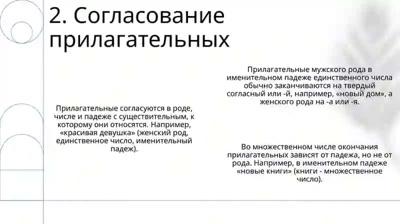 Имя прилагательное 4