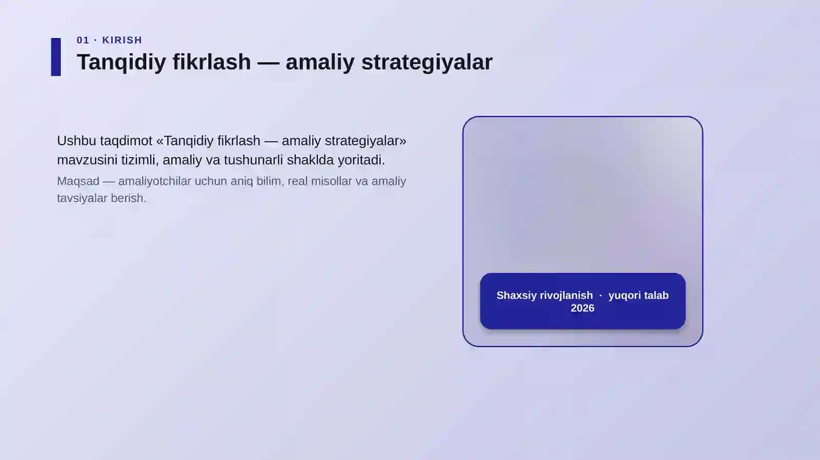 Tanqidiy fikrlash — amaliy strategiyalar 4