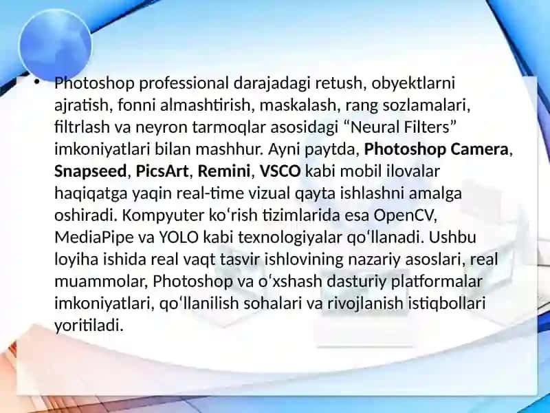 Real-vaqtda rasmni qayta ishlash Qiyinchiliklar va qo‘llanmalar 4