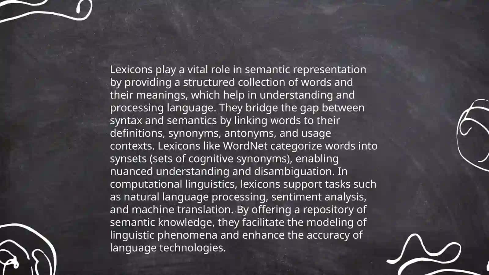 Lexicon in Knowledge Representation 4