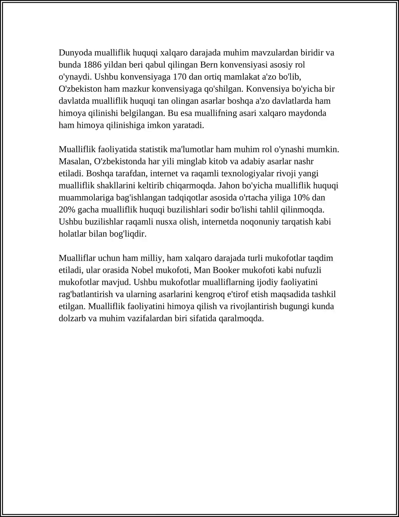 JÓRAQULOV UZOQ "NAZARIY POETIKA MASALALARI:MUALLIF. JANR. XRONOTOP" KITOBINI ÓQIB ÓRGANISH. BADIIY ASARLARDAGI POETIKA MASALALARI:MUALLIF, JANR, XRONOTOP KABILARNI YORITISH 4