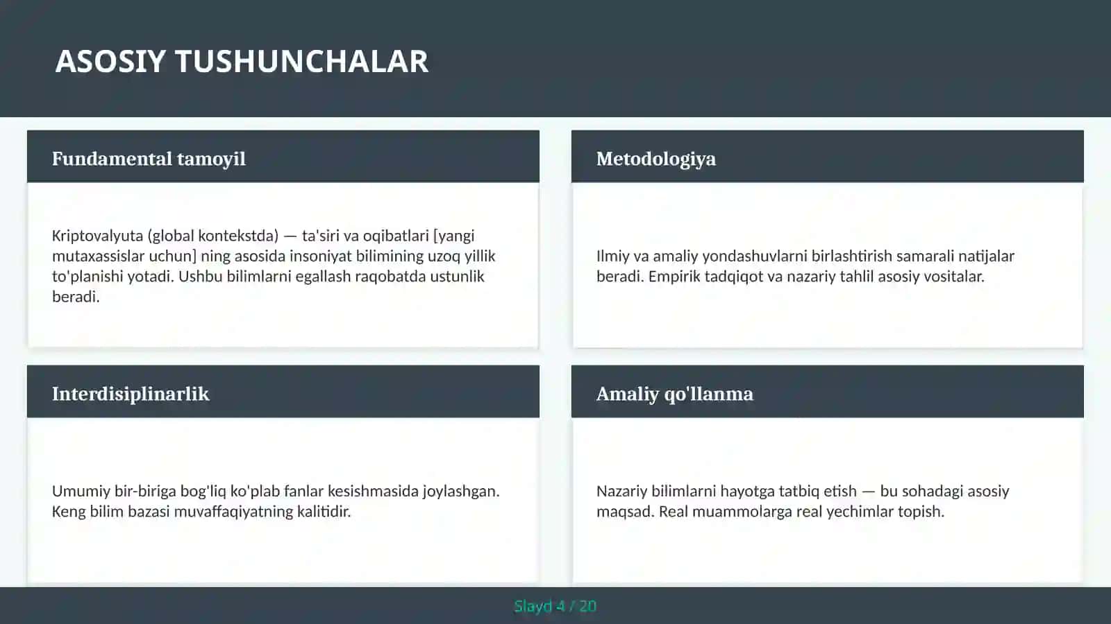 Kriptovalyuta (global kontekstda) — ta'siri va oqibatlari [yangi mutaxassislar uchun] 4