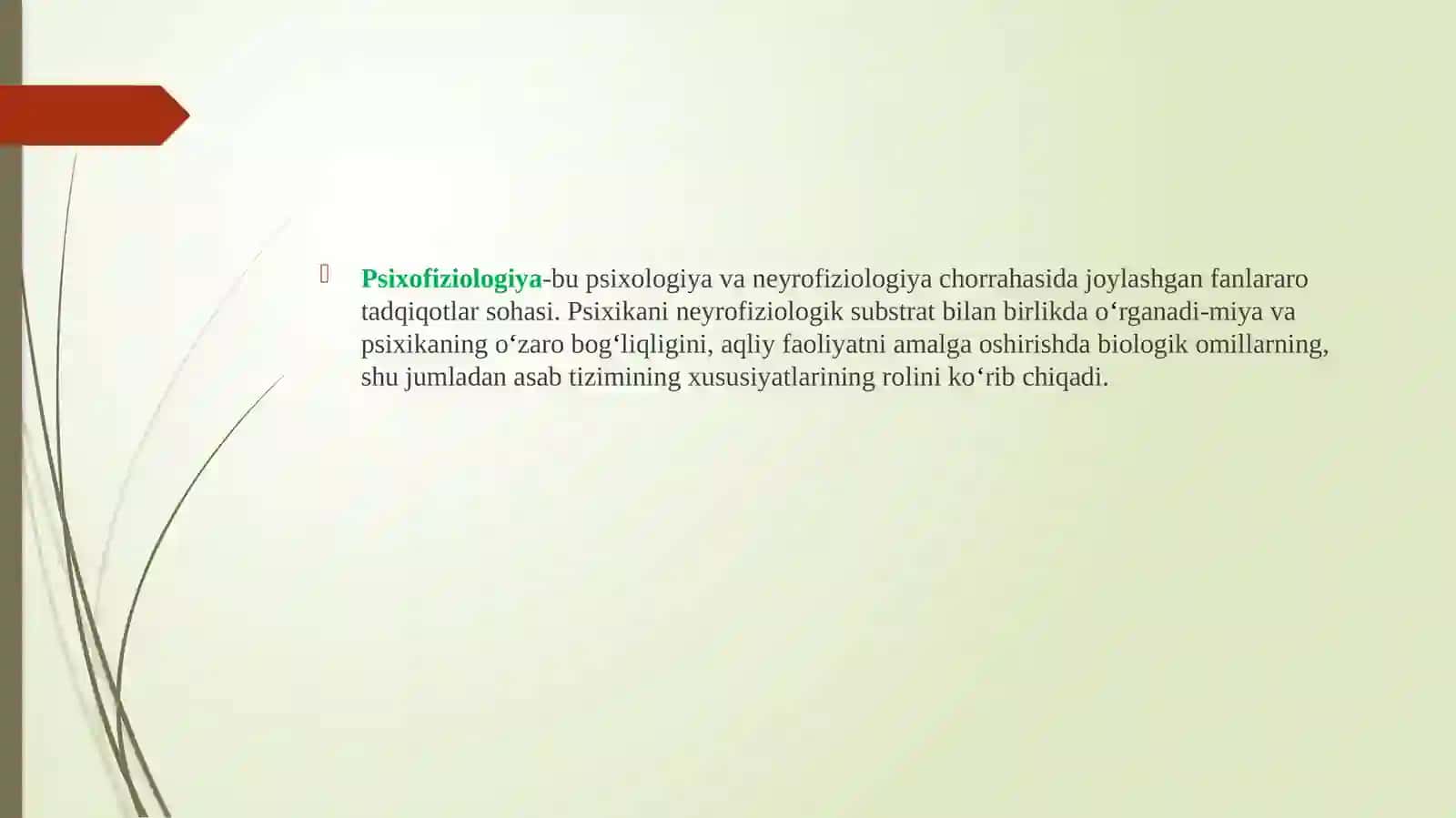 PSIXOFIZIOLOGIYAPREDMETIVAVAZIFALARI 4