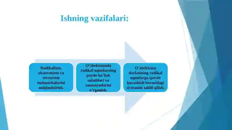 O’zbekiston davlat siyosatida radikal oqimlarga qarshi kurashning yo’nalishlari 4