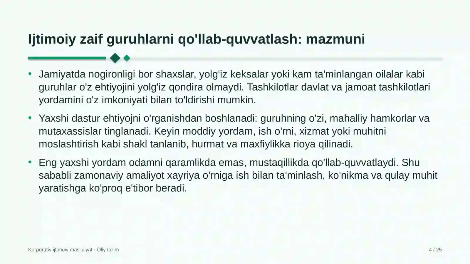 maktabgacha ta'lim tashkilotlarida ijtimoiy zaif guruhlarni qo'llab quvvatlash 8715 4