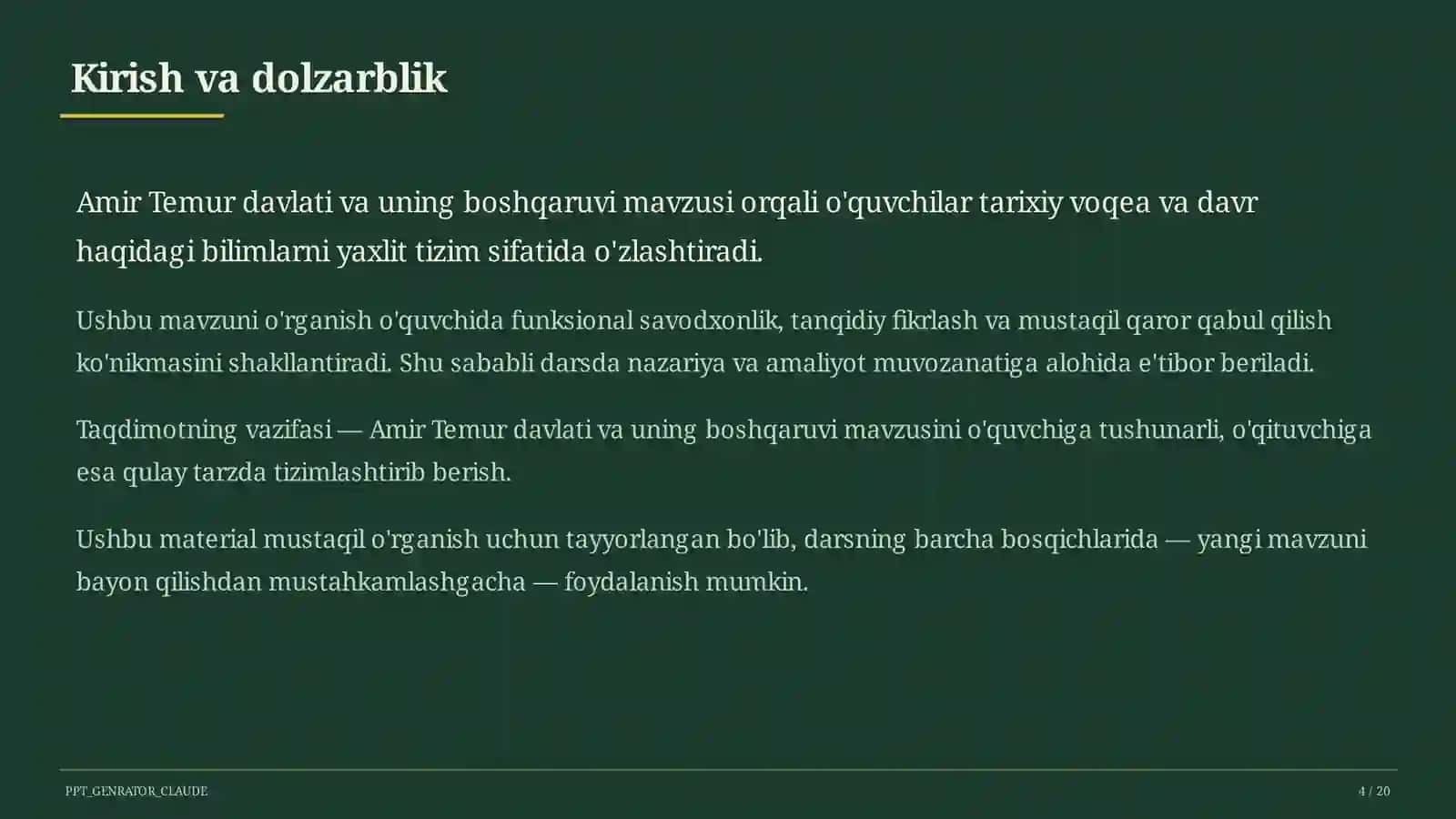 Amir Temur davlati va uning boshqaruvi (8-sinf) 4