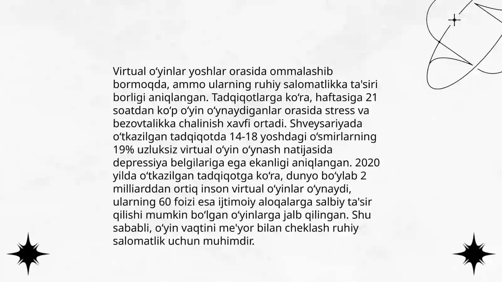 Virtual kompyuter o‘yinlarining yoshlar ongiga ta’siri, ruhiy va jismoniy xatarlari 4