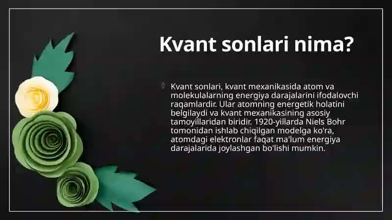 Kvant sonlari 4