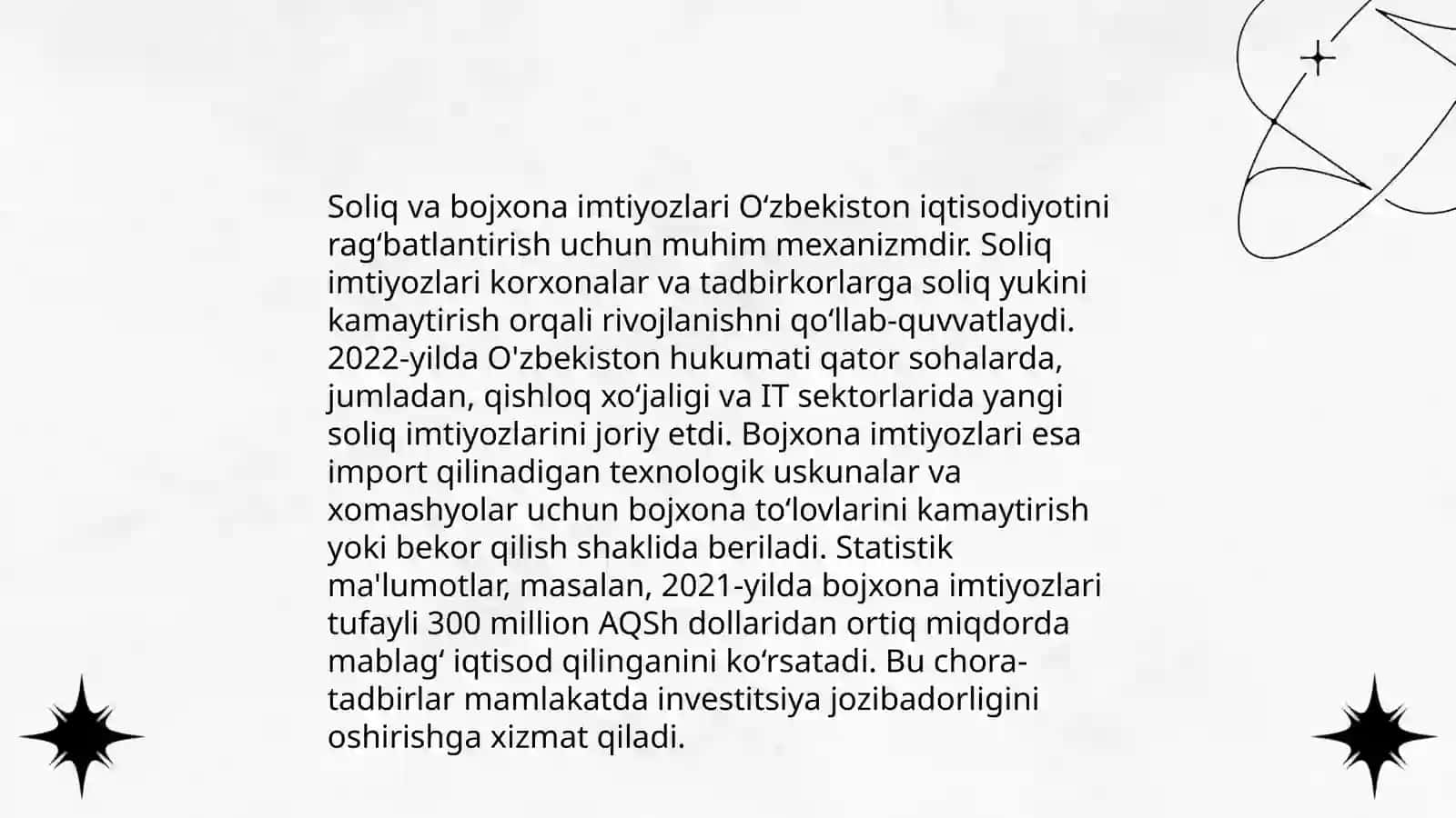 Invеstitsiya muhiti va infrastrukturasi 4