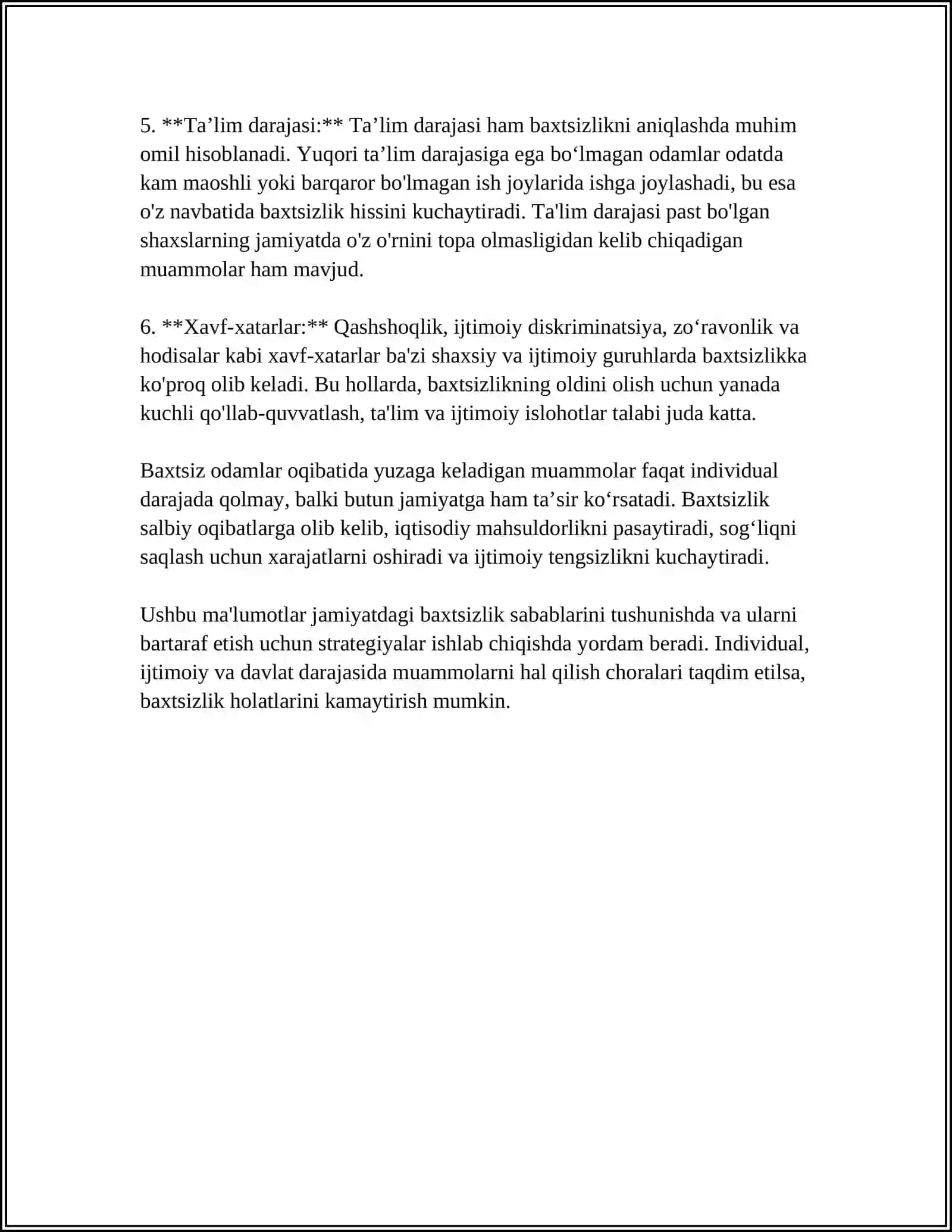 A.FITRATNING,,RAHBARI NAJOT''RISOLASIDAGI,,BAXTSIZ ODAMLARNING IKKI TOIFASI''GA OID QORASHLARI BOʻYICHA ESA TAYYORLAASH VIDEO ROLINI TANLOVINI OʻTKAZISH 4