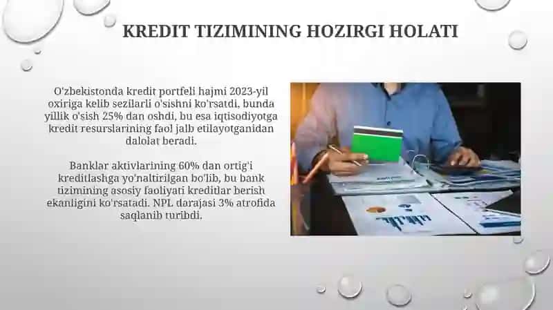 O’zbekiston Respublikasida kreditlash tizimi va uni rivojlantirish istiqbollari 4
