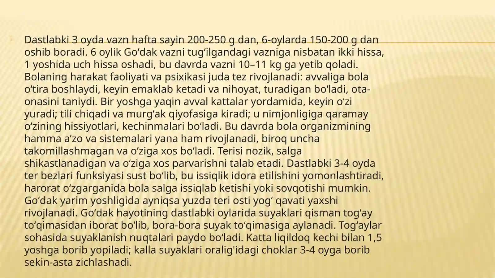 Yosh ayollarga chaqaloqni to’g’ri parvarish qilish 4