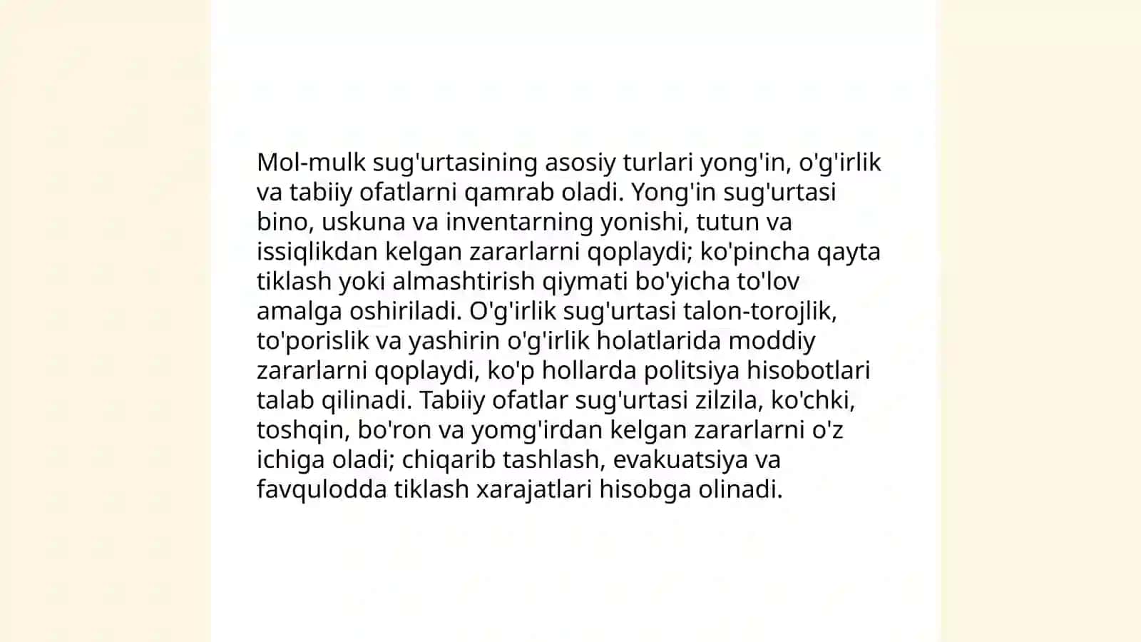 Mol-mulk sug’urtasi 4