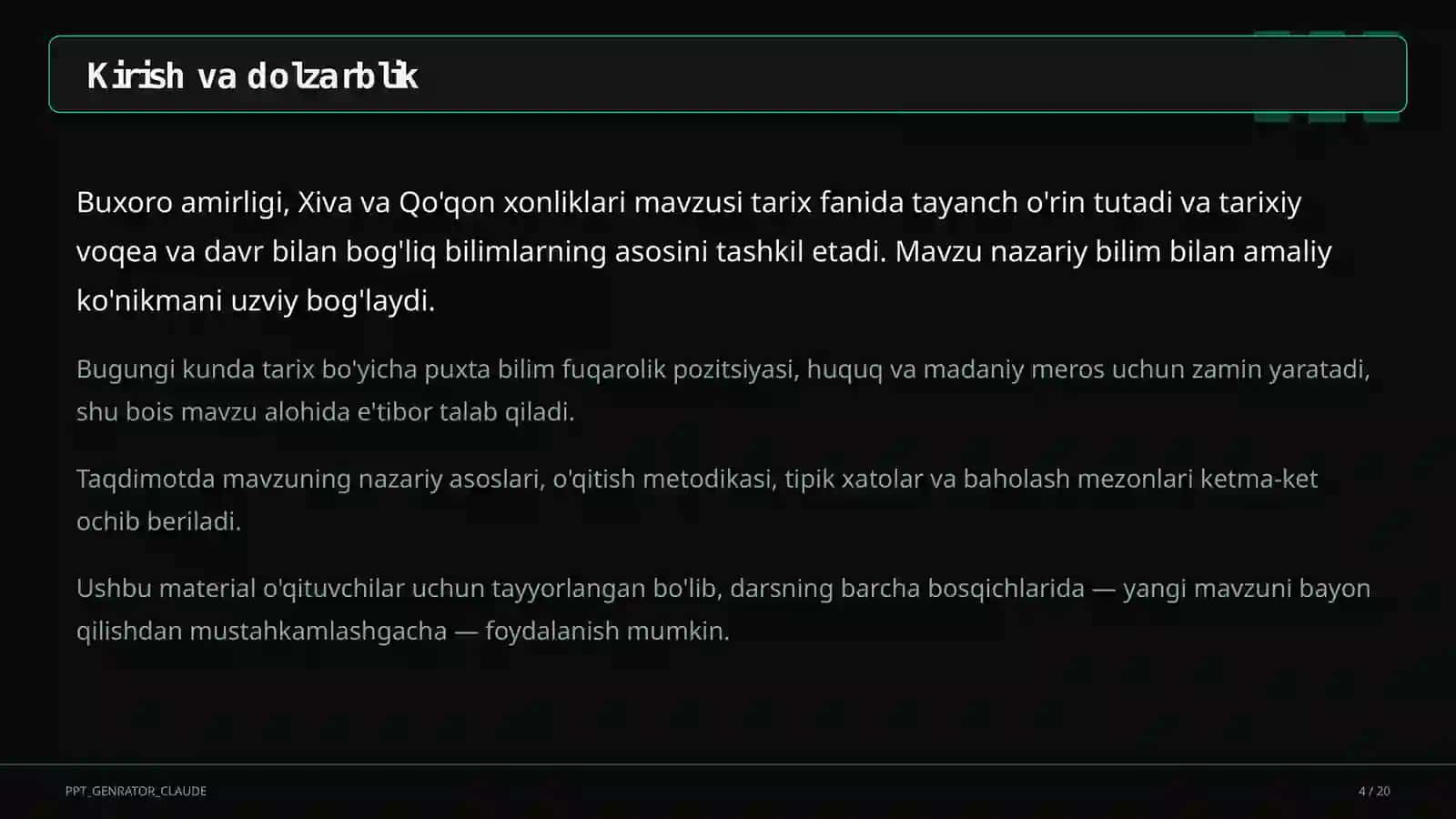 Buxoro amirligi, Xiva va Qo'qon xonliklari (8-sinf) 4