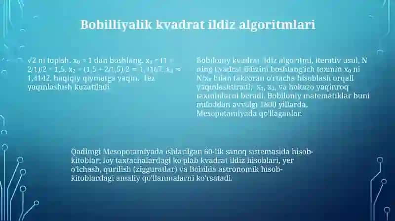Birinchi algoritmlarni tuzishga misollar 4