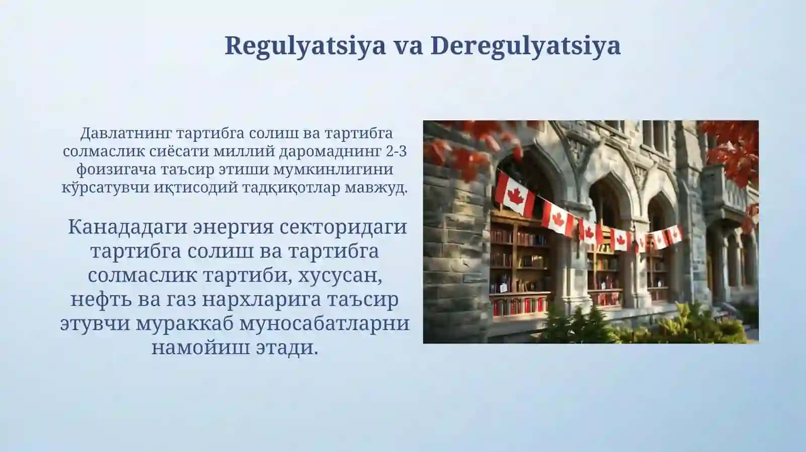 Davlat iqtisodiy roli Kanada 4