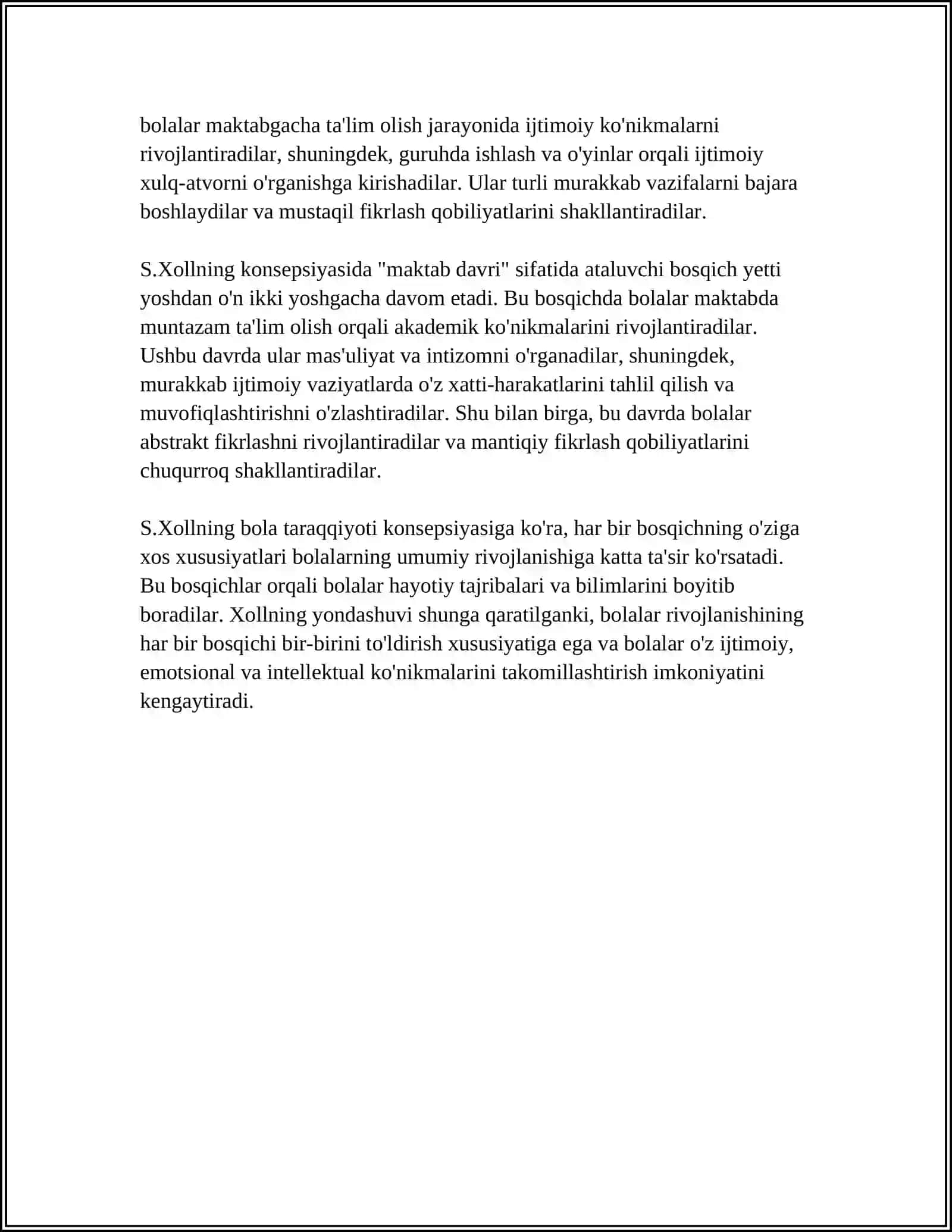 S. XOLLNING BOLA TARAQQIYOTI KONSEPSIYASI 4