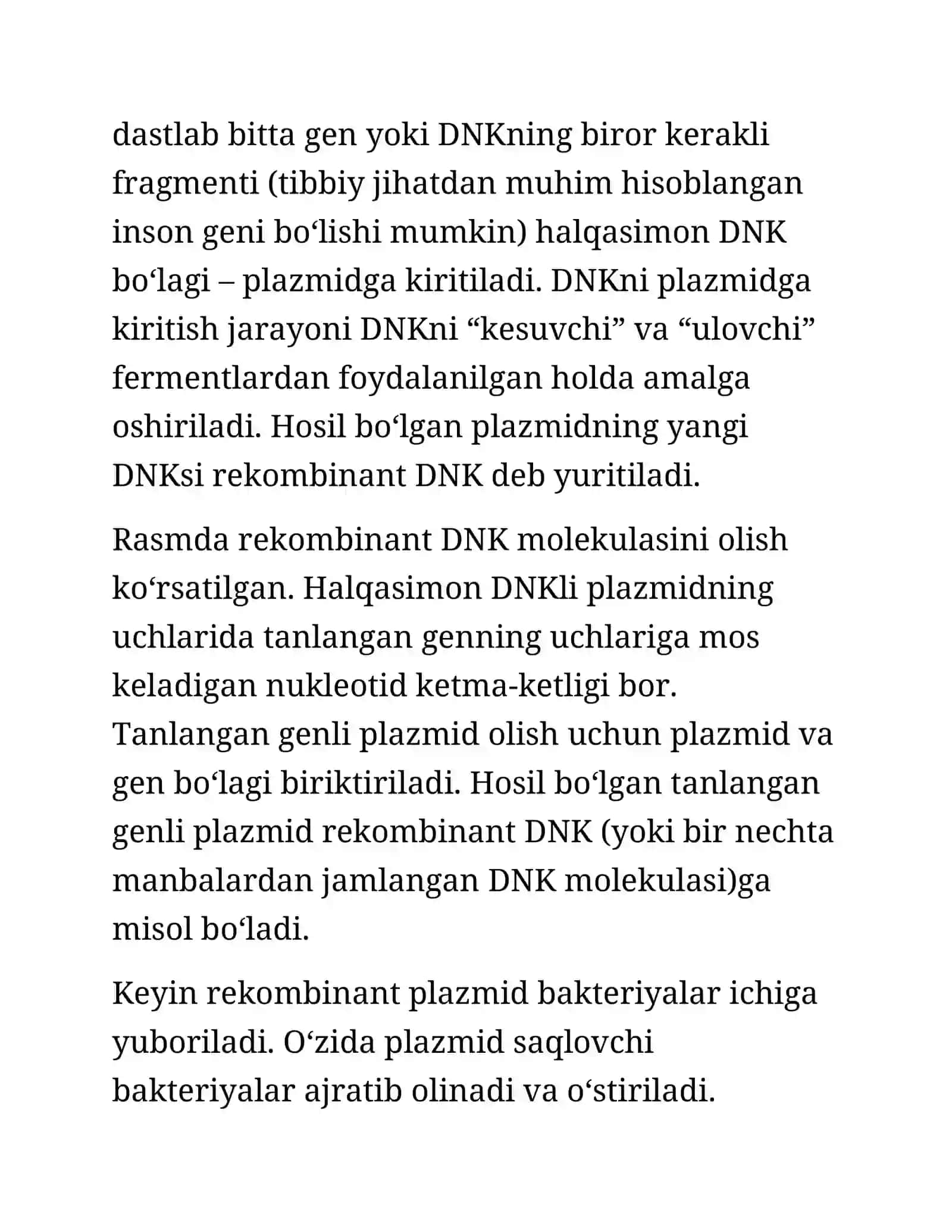 Genetika va Genomika Asoslari Fanidan Kurs Ishi 4
