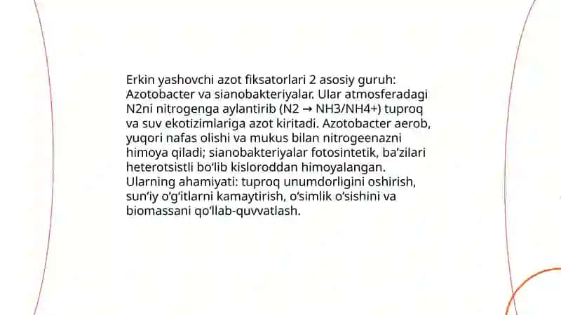 Azotning tabiatda aylanishi va mikroorganizmlarni roli 4