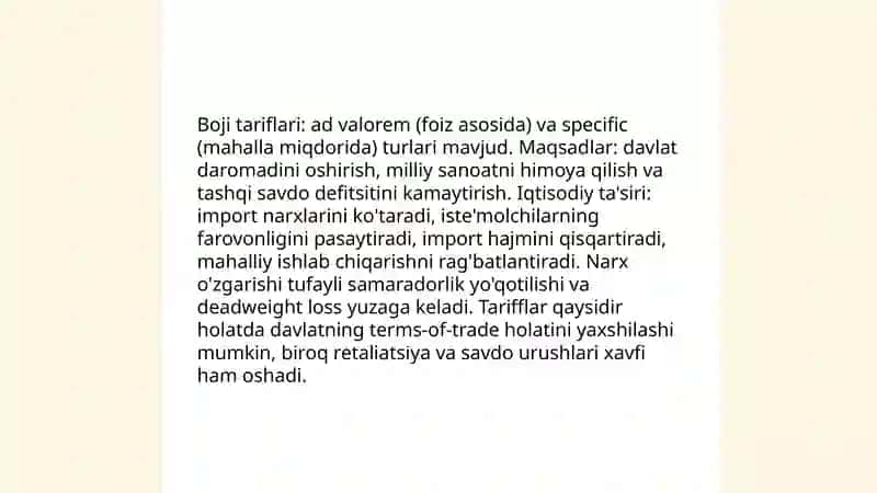Erkin savdo proteksionizm siyosati 4