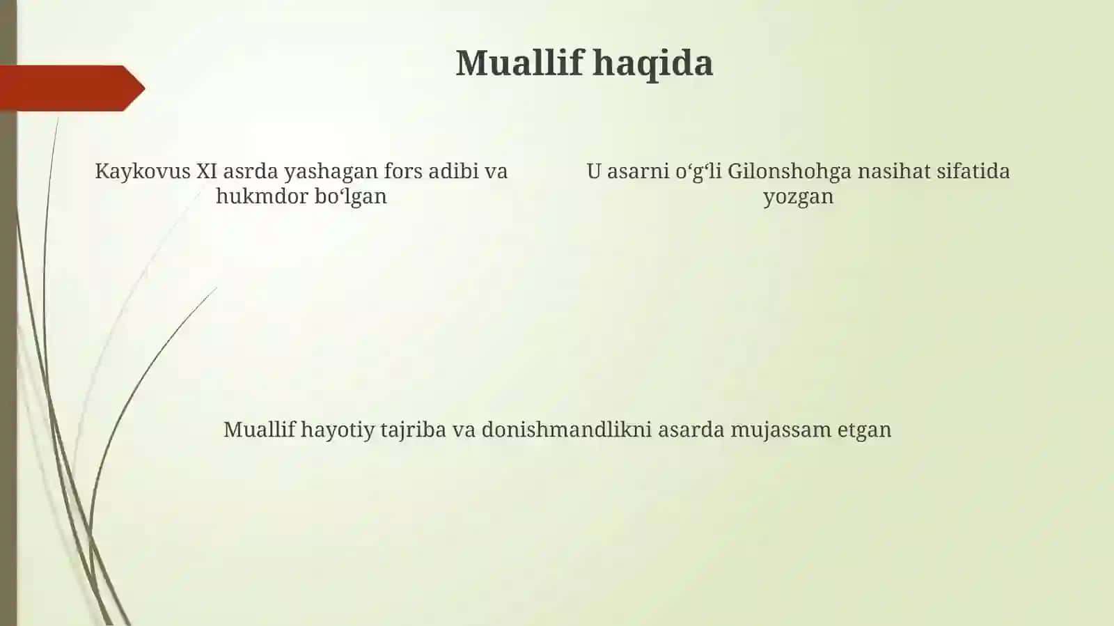 Qobusnoma 4