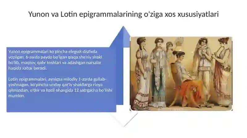 Yunon - lotin epigrammlarda tibbiyot va salomatlik 4