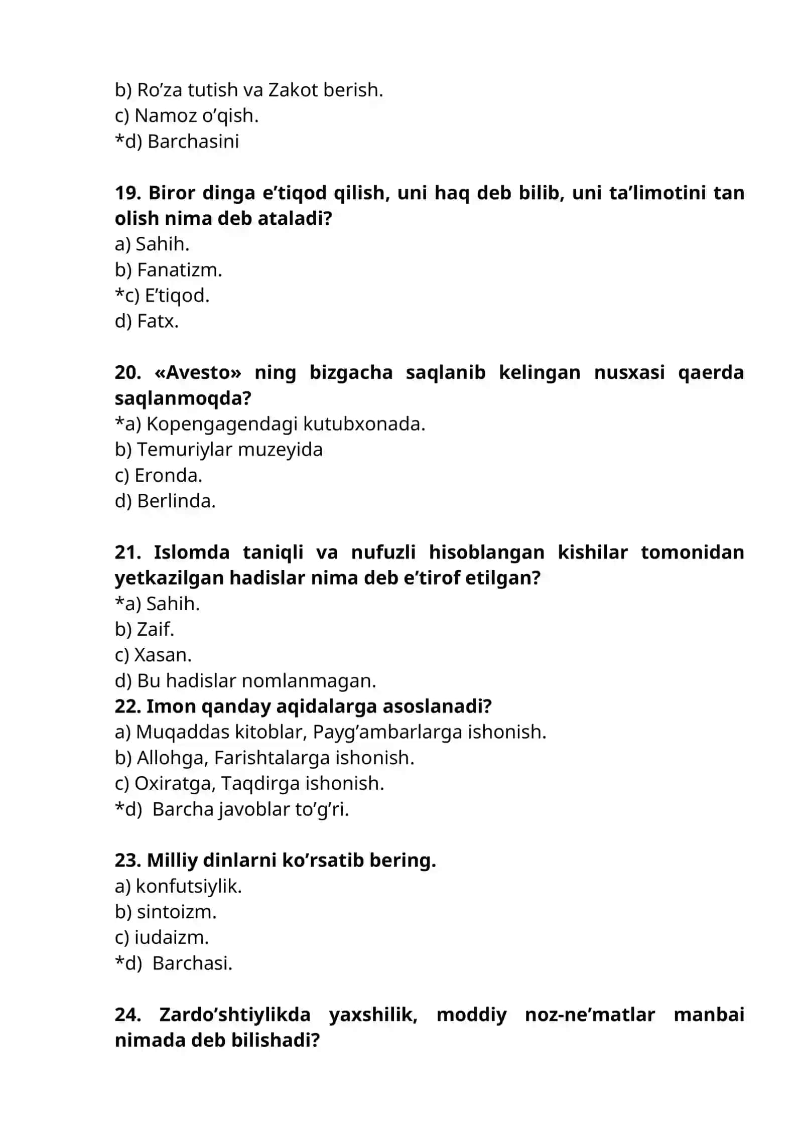 Islom diniy ta’limotining asosiy manbalari 4