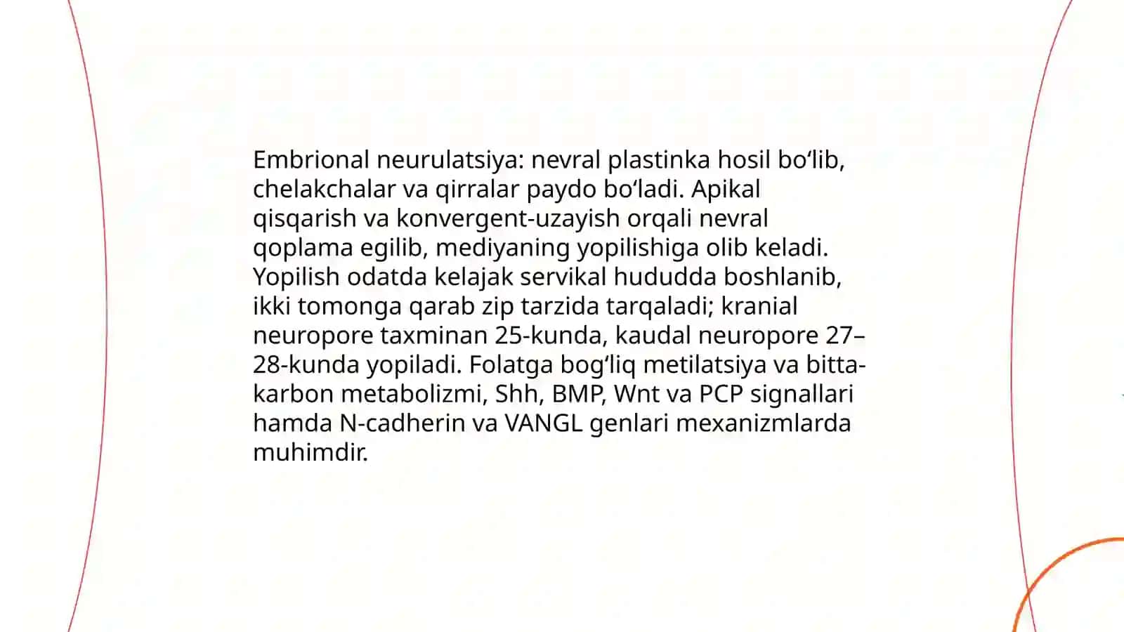 Bosh miya va orqa miya tug‘ma rivojlanish nuqsonlari 4