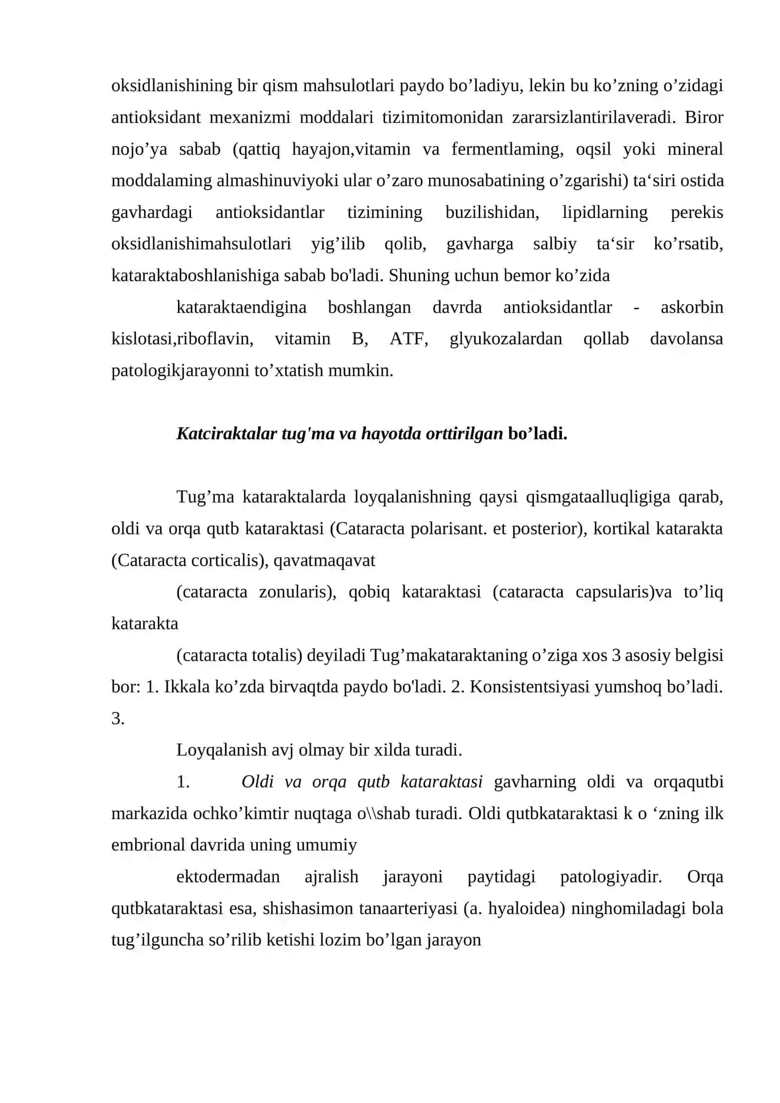 Ko’z gavharining patologiyasi 4