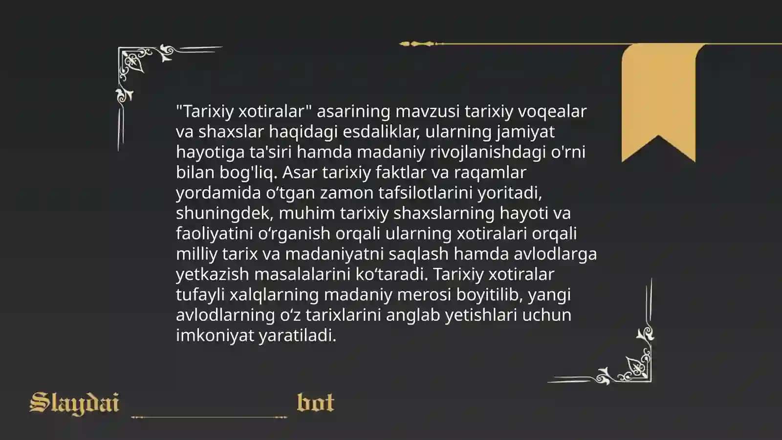 Tarixiy xotiralar 4