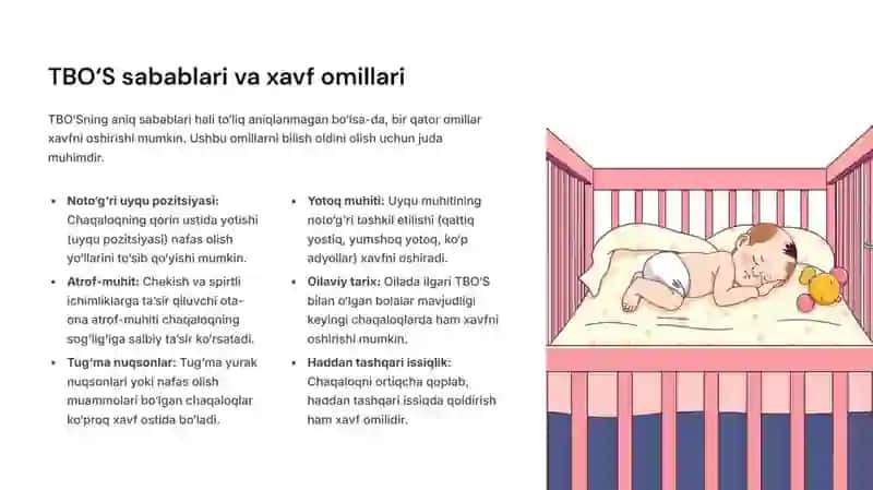 To‘satdan bolalar o‘limi sindromi (TBO‘S) 4
