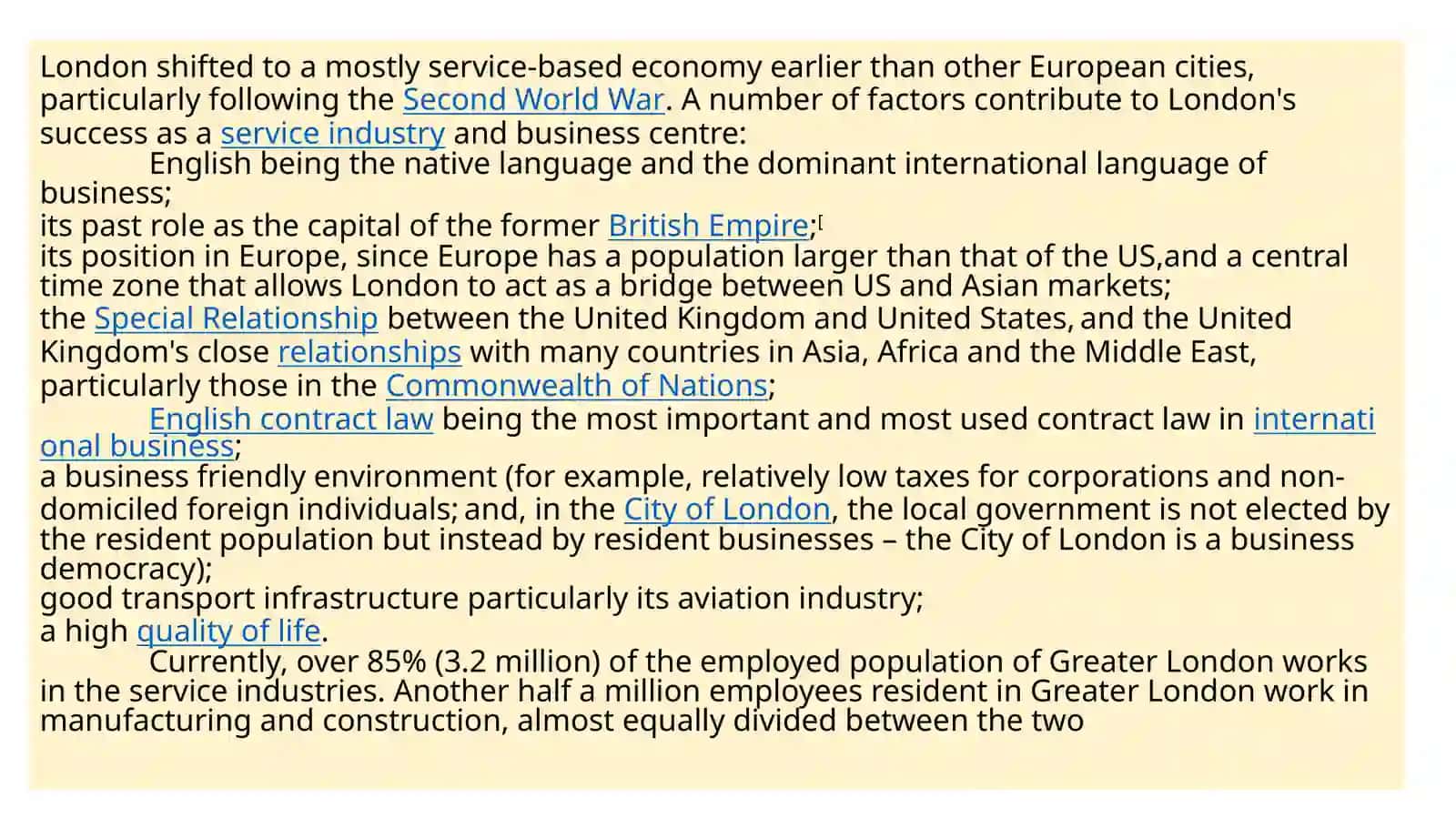 The Economy of London 4