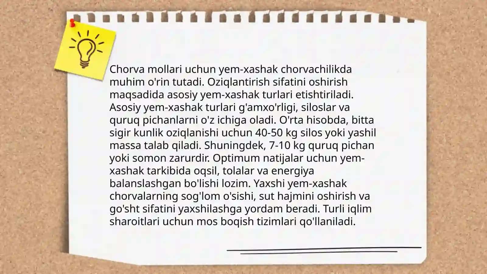 Boquvdagi chorva mollari qoʻshilgan va tirik vaznning tannarxini hisoblash 4
