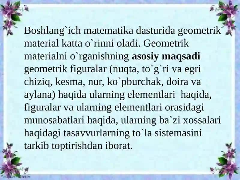Geometrik mavzular 4