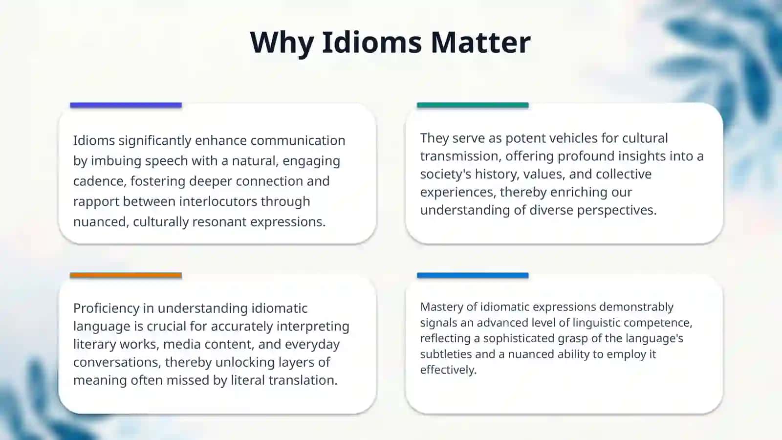 Idioms 4
