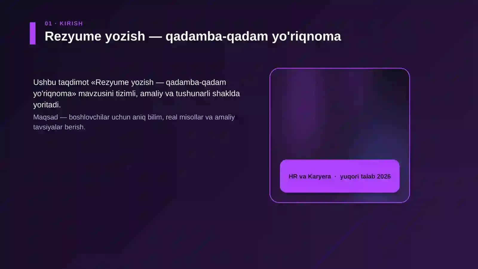 Rezyume yozish — qadamba-qadam yo'riqnoma 4
